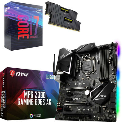 Kit évo Core i7-9700K + MSI MPG Z390 GAMING EDGE AC + 16 Go