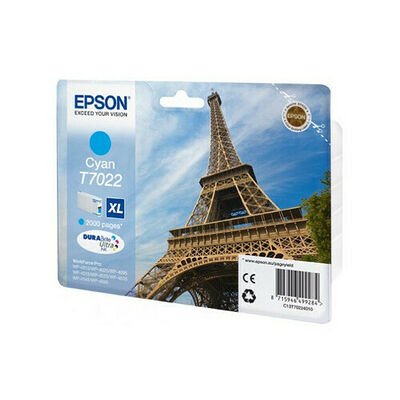 Cartouche d'encre Cyan XL Tour Eiffel, 2000 pages, Epson