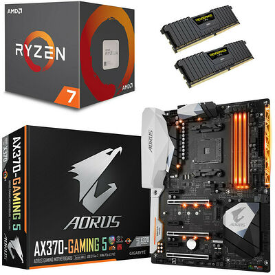 Kit d'évo AMD Ryzen 7 1700 (3.0 GHz) + Gigabyte Aorus AX370-Gaming 5 + 16 Go