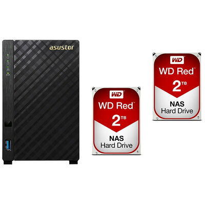 Asustor AS1002T + 2 x Western Digital WD Red, 2 To