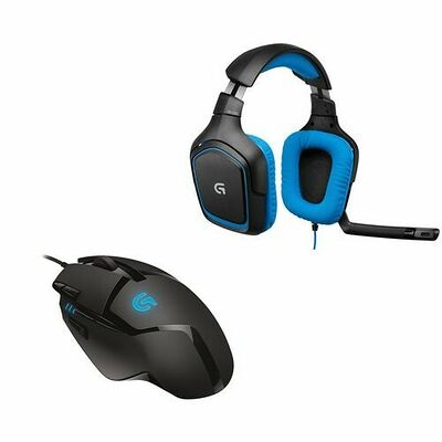 Pack Gaming Logitech, Souris G402 Hyperion Fury + Casque-micro G430