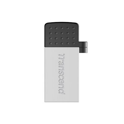 Clé USB 2.0 OTG / Micro-USB Transcend JetFlash 380, 8 Go, Argent