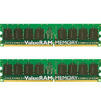 Kit Dual Channel DDR2, 2 x 1 Go, PC2-5300, ValueRAM, Cas 5, Kingston