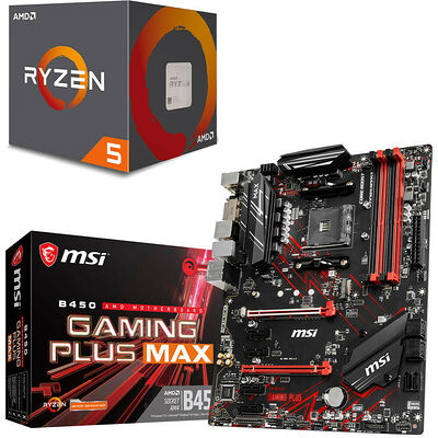 AMD Ryzen 5 1600 AF (3.2 GHz) + MSI B450 GAMING PLUS MAX