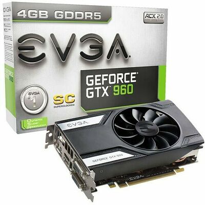 EVGA GeForce GTX 960 SuperClocked GAMING, 4 Go