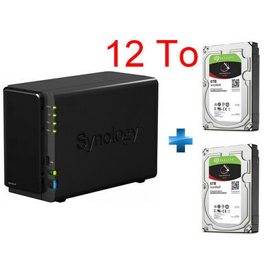 Synology DS216+II + 2 x Seagate IronWolf, 6 To