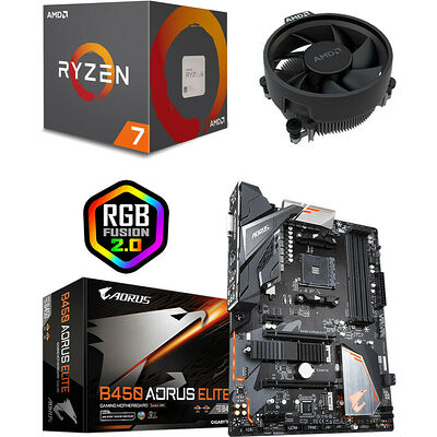 AMD Ryzen 7 2700 (3.2 GHz) + Gigabyte B450 AORUS Elite