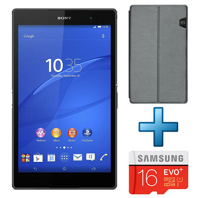 Sony Xperia Z3 Tablet Compact 8'' 16 Go Wi-Fi Noir + Etui + SD 16 Go