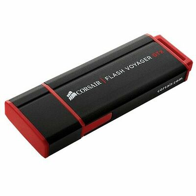 Clé USB 3.0 Corsair Flash Voyager GTX, 256 Go, Rouge et Noir, Reconditionnée*