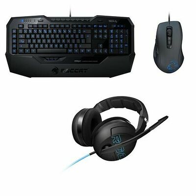 Pack Gaming Roccat, Isku (AZERTY) + Kone Pure + Kave XTD Stereo