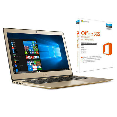 Acer Swift 3 (SF314-51-58W9) Or + Microsoft Office 365 Personnel (1 an)