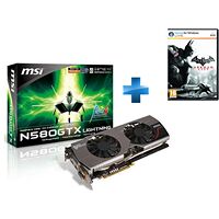 Carte graphique MSI GeForce GTX 580 Lightning, 1536 Mo + Batman Arkham City