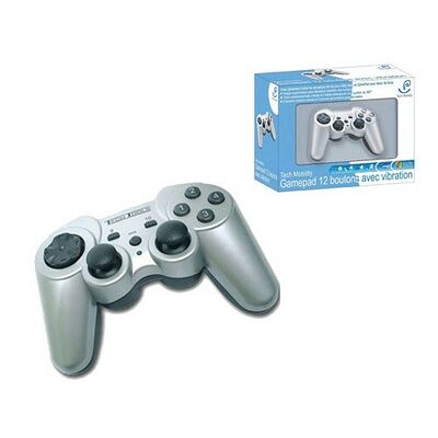 Manette vibrante Tech Mobility 12 boutons - PC
