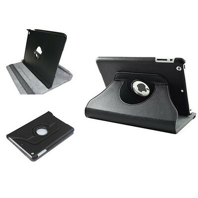Étui rotatif Stand case simili cuir pour iPad Mini, Noir, Cleverline