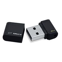 Clé USB 2.0 Kingston DataTraveler Micro, 8 Go, Noir
