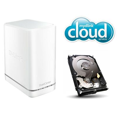D-Link DNS-327L Sharecenter Cloud + Disque Dur Seagate Barracuda 2 To