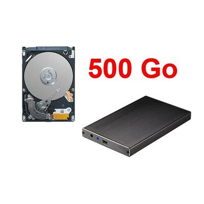 Disque dur Seagate ST500LM012, 500 Go + Boitier USB 3.0