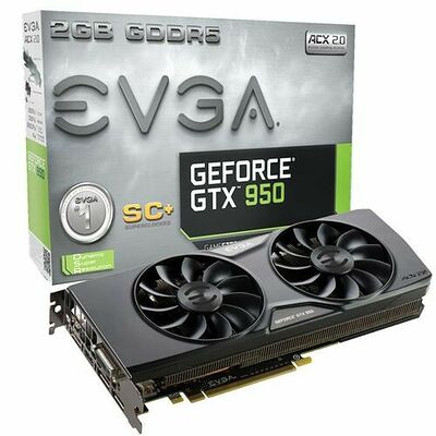 EVGA GeForce GTX 950 SuperClocked+ GAMING ACX 2.0, 2 Go