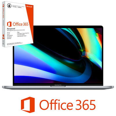 Apple Macbook Pro 16 Touch Bar 512 Go Gris sidéral (2019) + Microsoft Office 365