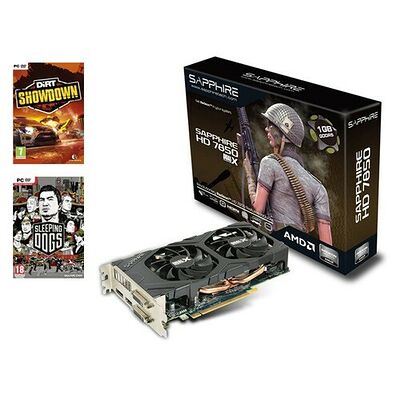 Carte graphique Sapphire Radeon HD 7850 OC, 1 Go + Pack 2 jeux