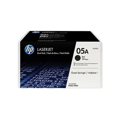 Pack de 2 Toners Noirs HP LaserJet 05A, CE505D