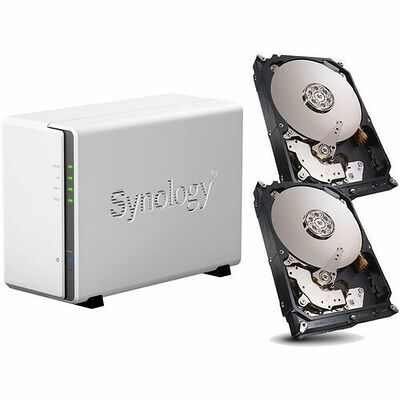 Synology DS215j + 2 x Disque dur Western WD Red, 2 To