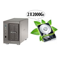 Serveur de stockage NAS Netgear ReadyNAS Duo + 2 x 2 To 5900tpm