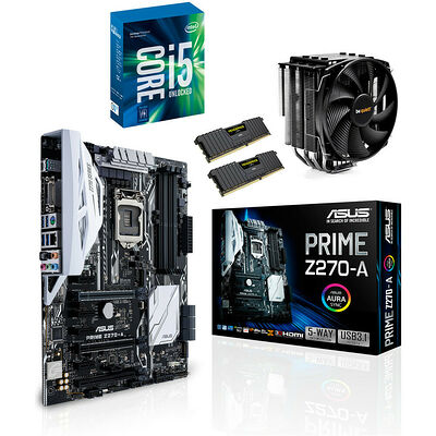 Kit d'évo Intel Core i5-7600K + Asus PRIME Z270-A + Dark Rock 3 + 16 Go