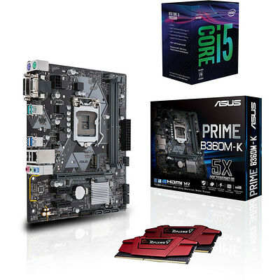 Kit d'évo Intel Core i5-8400 (2.8 GHz) + Asus PRIME B360M-K + 16 Go