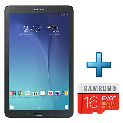 Samsung Galaxy Tab E 9.6'' 8 Go Wi-Fi Noir + Micro SD 16 Go