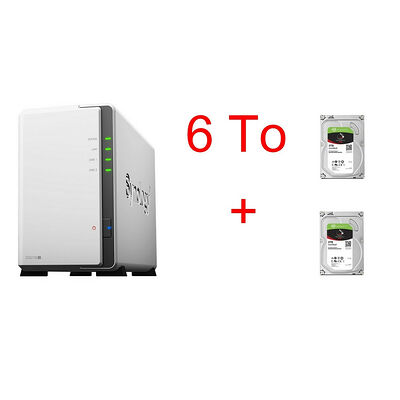 Synology DS218J x 2 Seagate IronWolf, 3 To