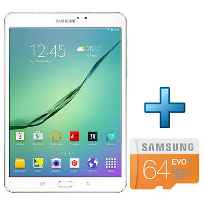 Samsung Galaxy Tab S2 8'' 32 Go Wi-Fi Blanc + Micro SD 64 Go