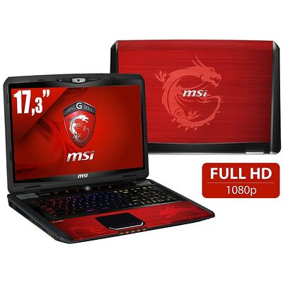 PC Portable MSI GT70 0ND-474FR Dragon Edition, 17.3" Full HD, Rouge + Pack