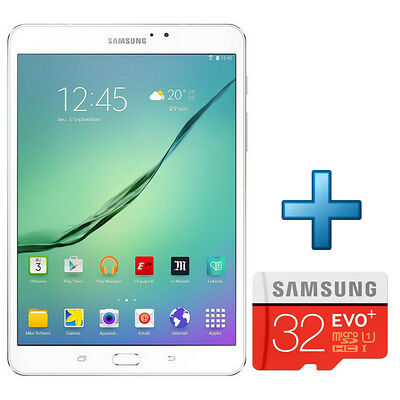 Samsung Galaxy Tab S2 VE 8'' 32 Go Wi-Fi Blanc + Micro SD 32 Go