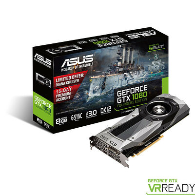 Asus GeForce GTX 1080 Founders Edition, 8 Go