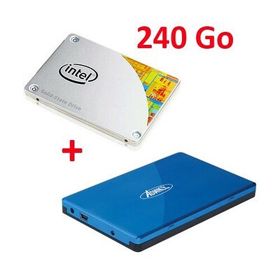 SSD Intel 530 Series, 240 Go + Boitier (logoté Intel)