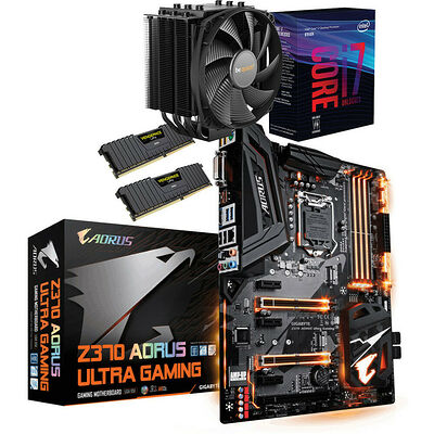 Kit évo Core i7-8700K + Gigabyte Z370 AORUS Ultra Gaming + Dark Rock 4 + 16 Go