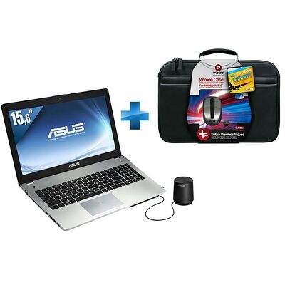 PC Portable Asus N56VJ-S3061H, 15.6" + Pack Port Designs