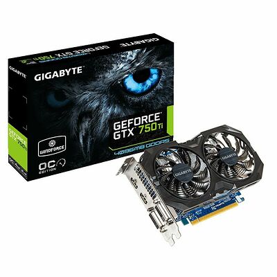 Gigabyte GeForce GTX 750 Ti WindForce 2 OC, 4 Go