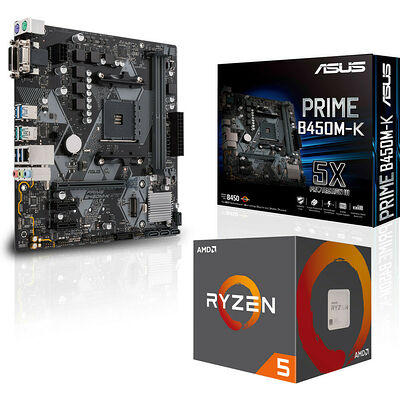 AMD Ryzen 5 2600 (3.4 GHz) + Asus PRIME B450M-K