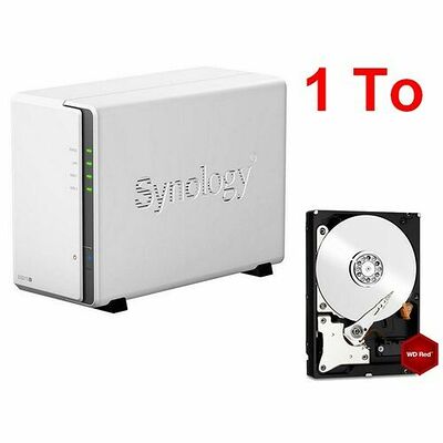 Synology DS215j + 1 x Western Digital WD Red, 1 To