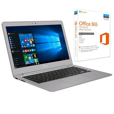 Asus ZenBook UX330UA-FC006T Gris + Microsoft Office 365 Personnel (1 an)