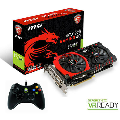 MSI GeForce GTX 970 GAMING 4G, 4 Go + Manette XBOX 360 pour PC