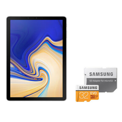 Samsung Galaxy Tab S4 (2018) 10.5" 64 Go Wi-Fi Argent + Carte Micro SD 32 Go