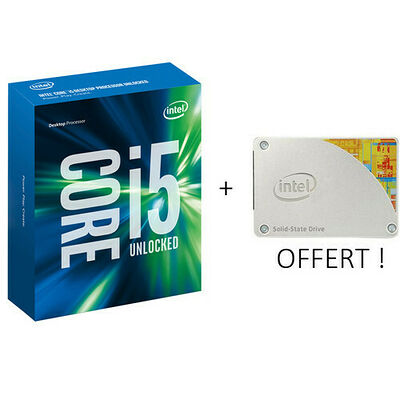 Intel Core i5-6600K (3.5 GHz) + SSD Intel 530 Series, 80 Go, SATA III offert !