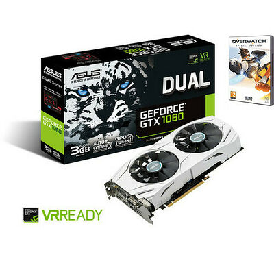 Asus GeForce GTX 1060 DUAL, 3 Go + Overwatch offert !