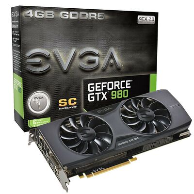 EVGA GeForce GTX 980 Superclocked ACX Cooler, 4 Go