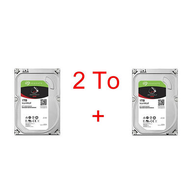 Lot de 2 disques durs Seagate IronWolf 1 To