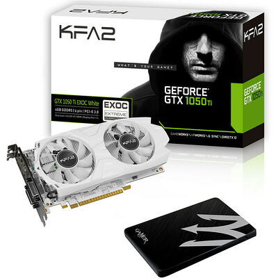 KFA2 GeForce GTX 1050 Ti EXOC White, 4 Go + SSD 120 Go