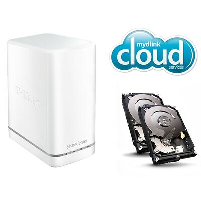 D-Link DNS-327L Sharecenter Cloud + 2 Disques Durs Seagate Barracuda 2 To
